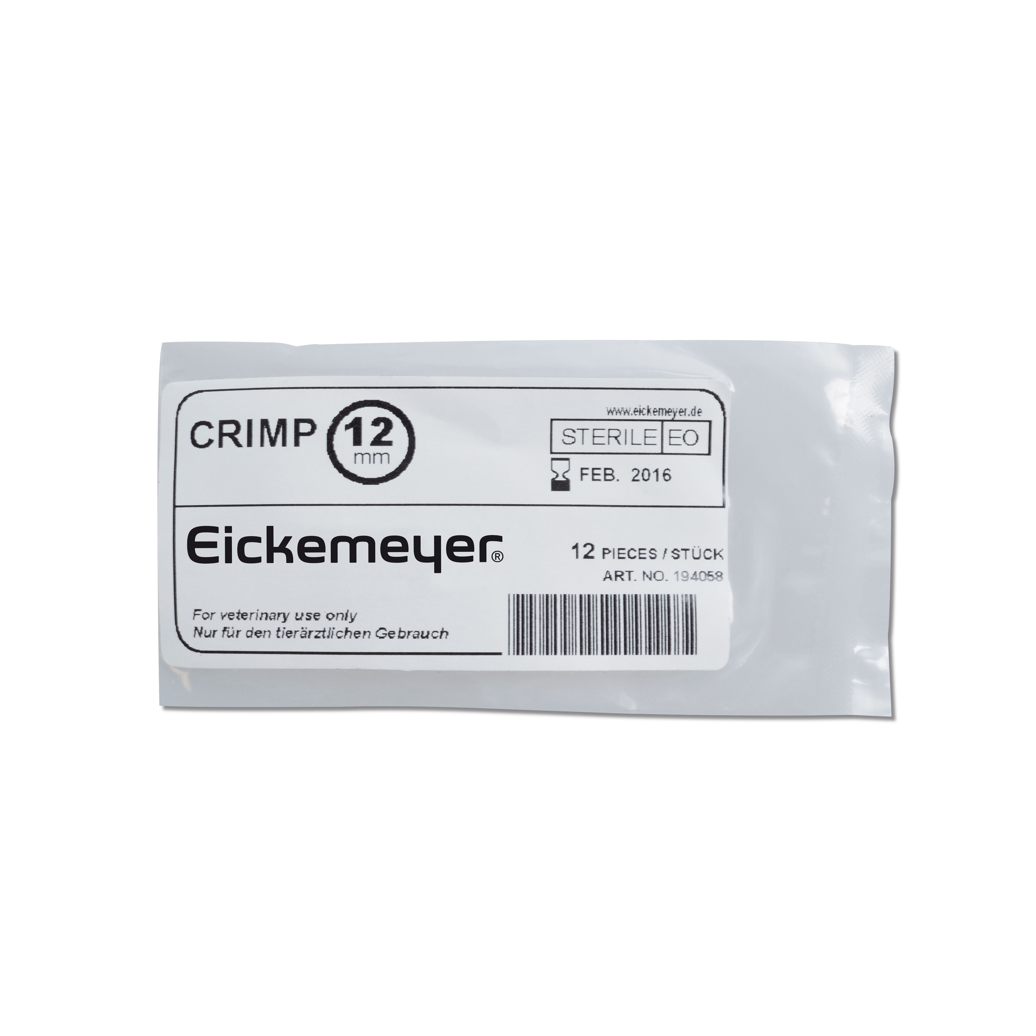 [DK]Sutur klemmer 12 mm
